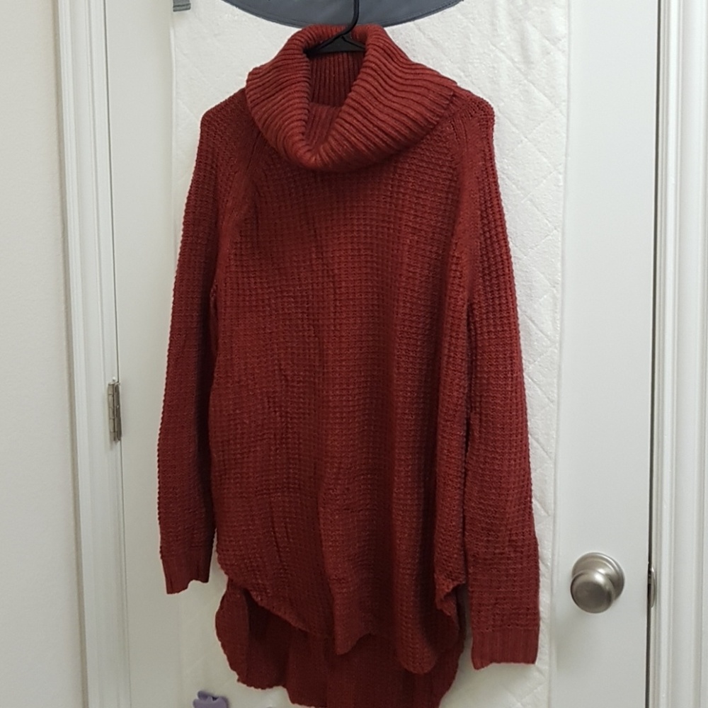 A new day rusty orange sweater.Sz L.Good condition